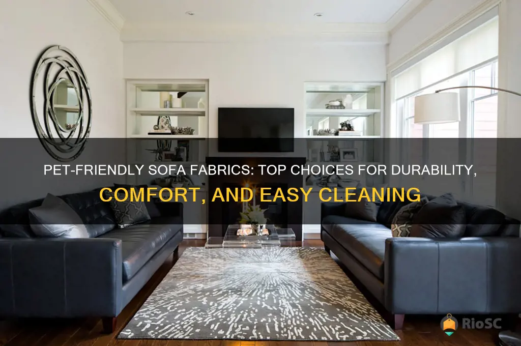 best fabric for pets sofa