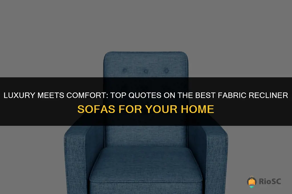 best fabric recliner sofa quotes