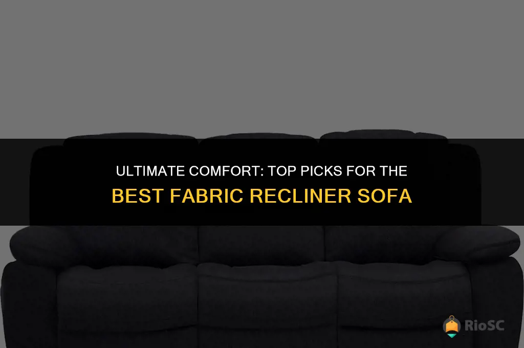 best fabric recliner sofa