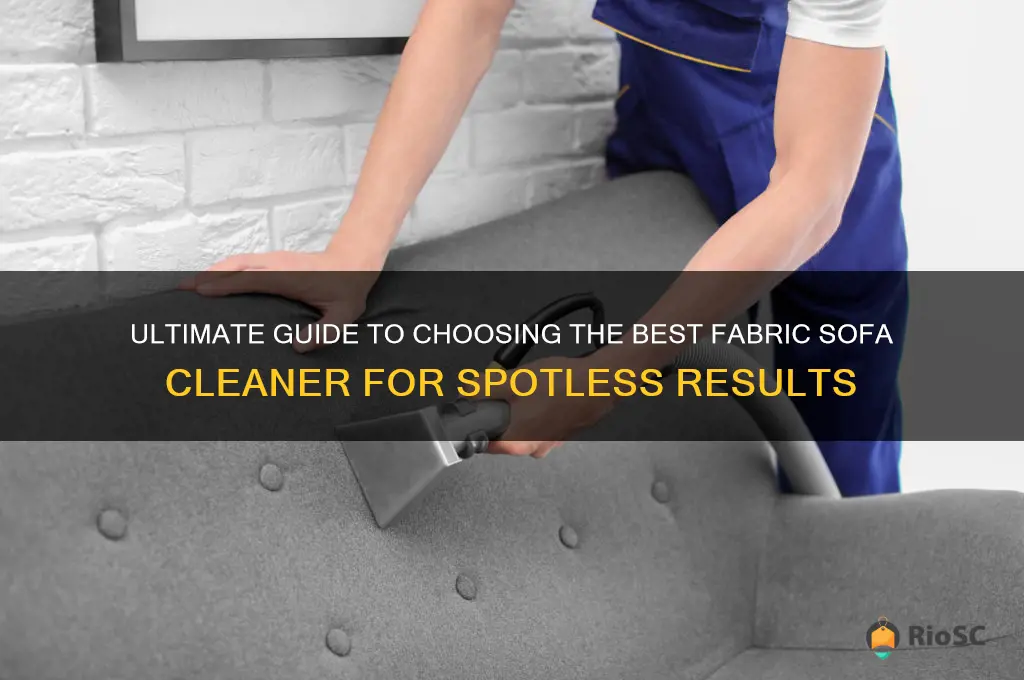 best fabric sofa cleaner