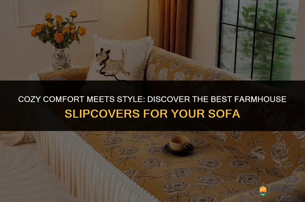 best farmhouse slipcover for sofa