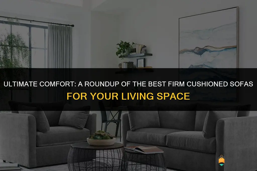 best firm cushioned sofas