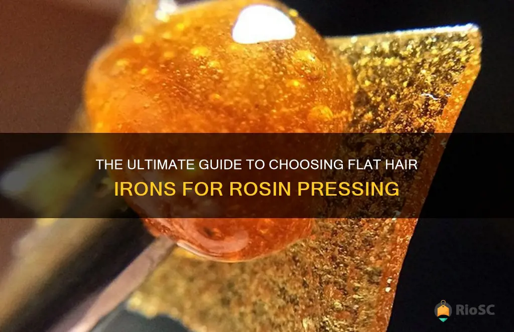 best flat hair irons to make rosin