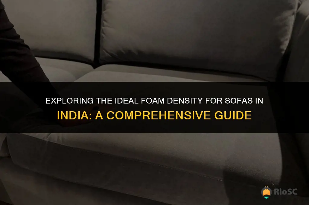 best foam density for sofa in india