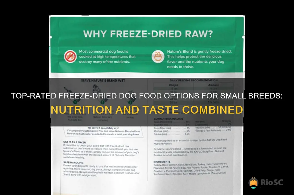 best freeze-dried dog food for small breeds
