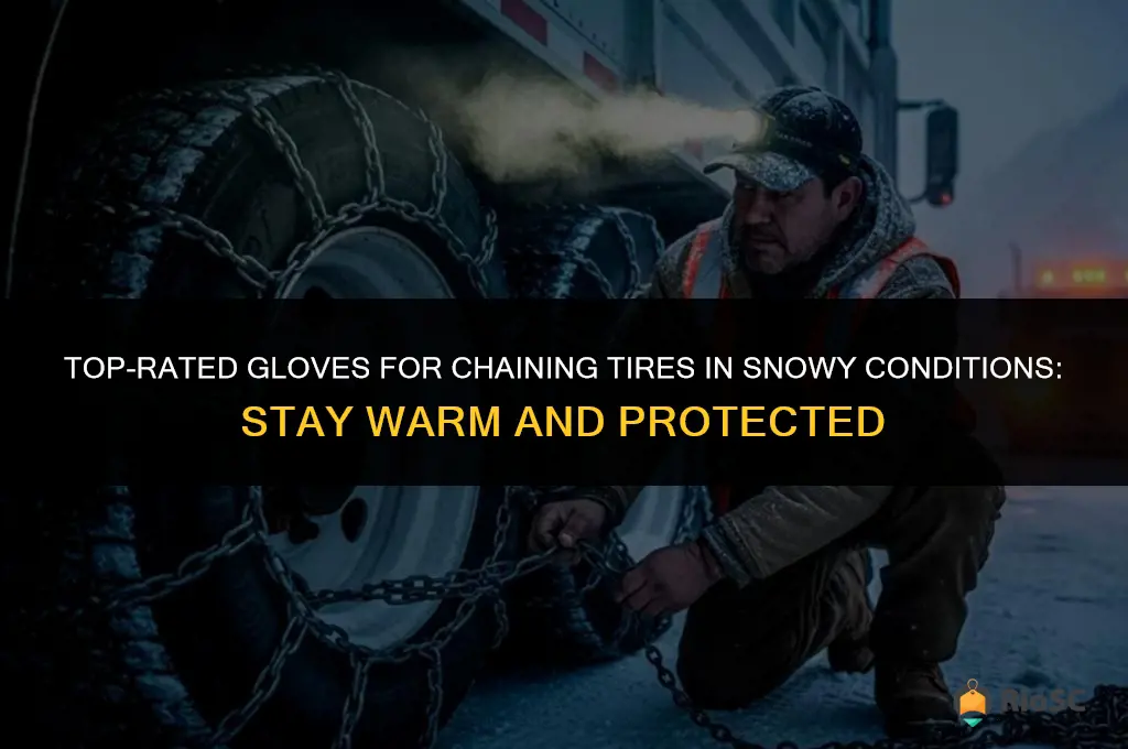 best gloves for chaining tires snow