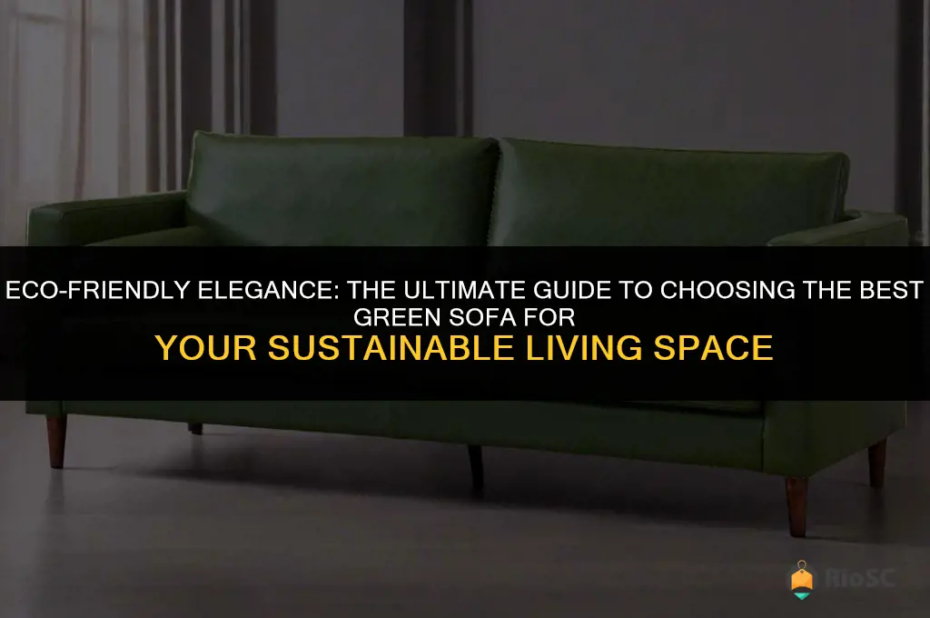 best green sofa