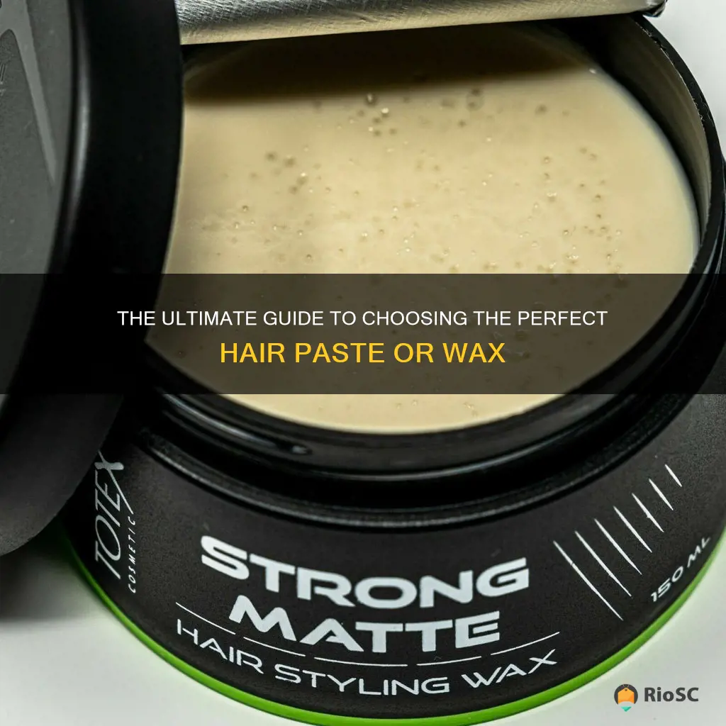 best hair paste or wax