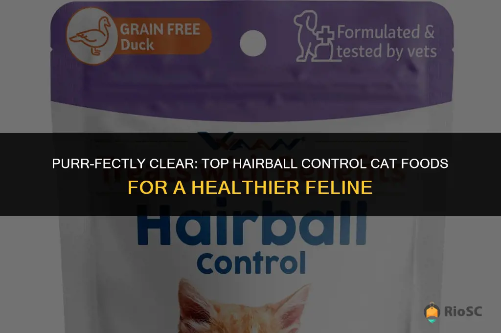 best hairball control cat food