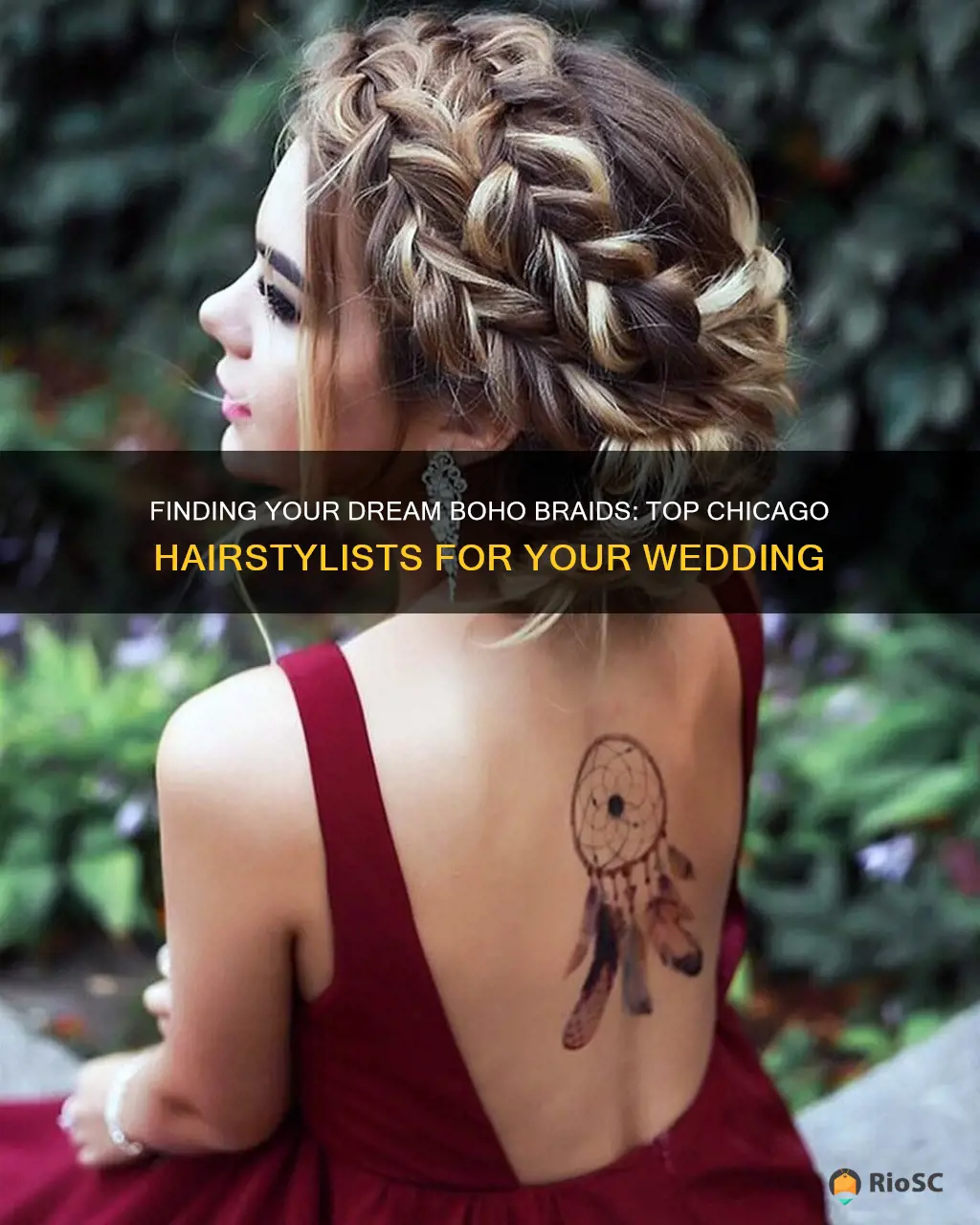 best hairstylist for boho wedding hair braids chicago