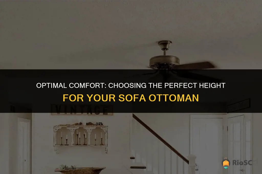 best height for sofa ottoman