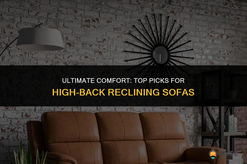 best high back reclining sofas