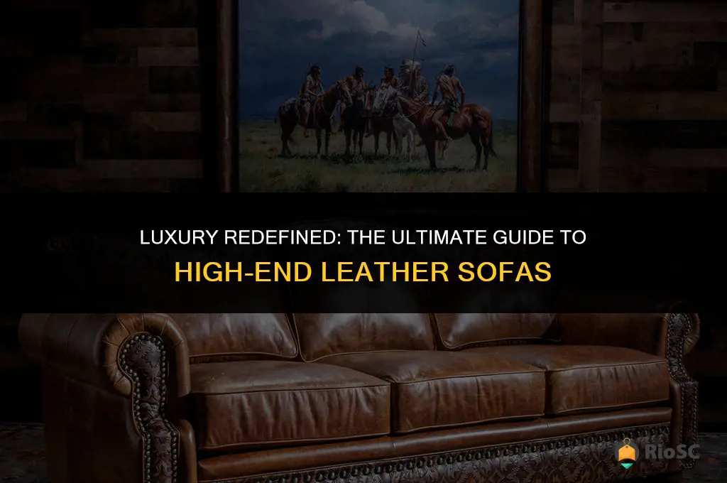 best high end leather sofa