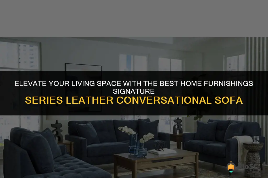 best home furnishings signature series leather conversational sofa
