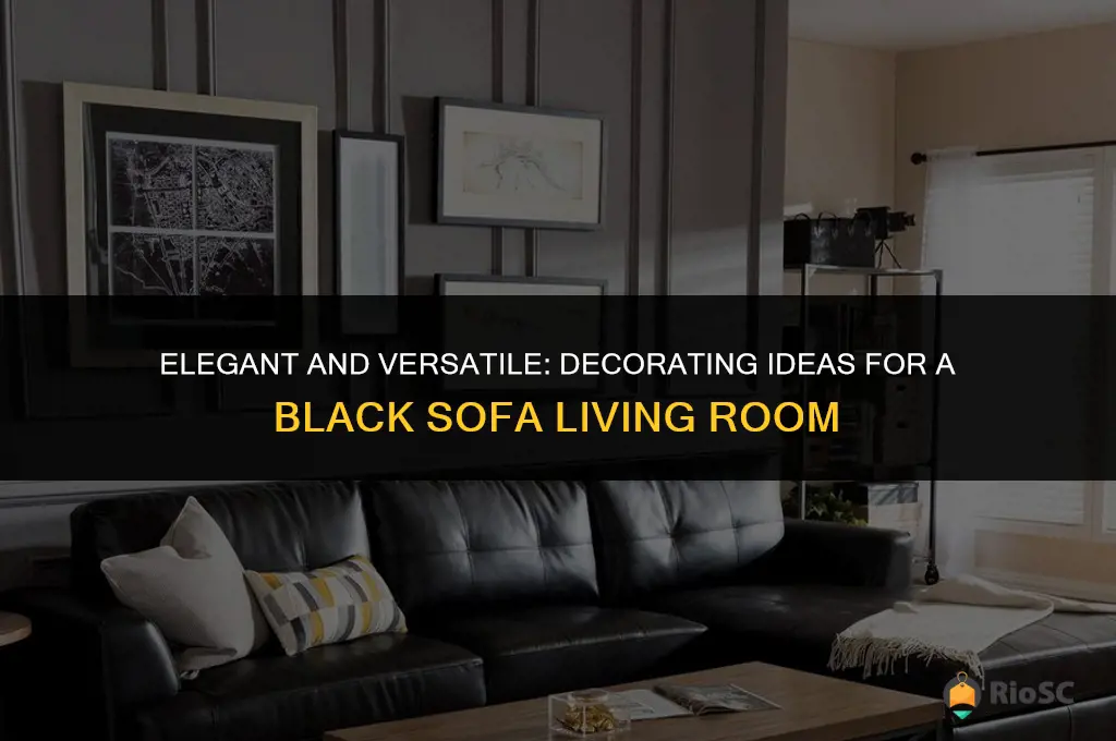 best ideas for black sofa living room decorating