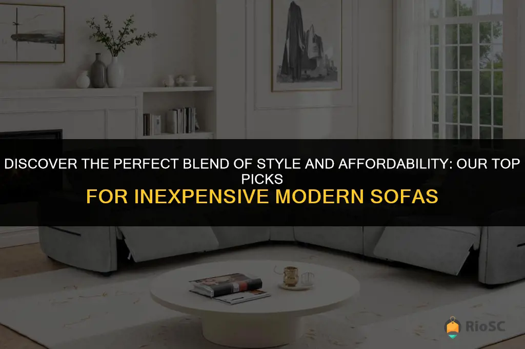 best inexpensive modern sofa
