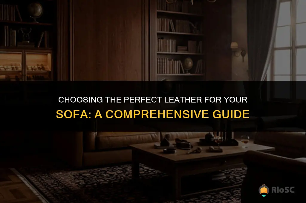 best kind of leather for sofas