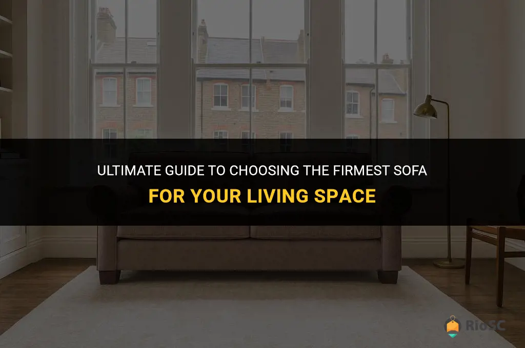 best kind of sofa for firmness