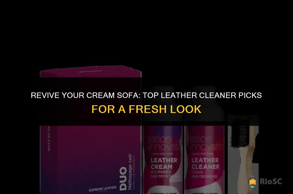 best leather cleaner for cream sofa