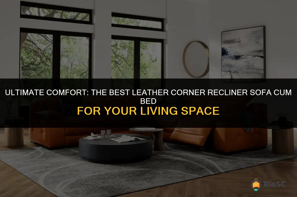 best leather corner recliner sofa cum bed