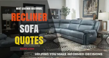 Unwind in Style: Discover the Ultimate Leather Sectional Recliner Sofa Quotes for Your Dream Living Room