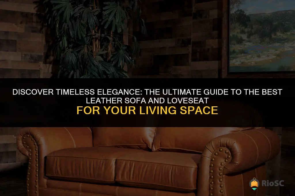 best leather sofa and loveseat