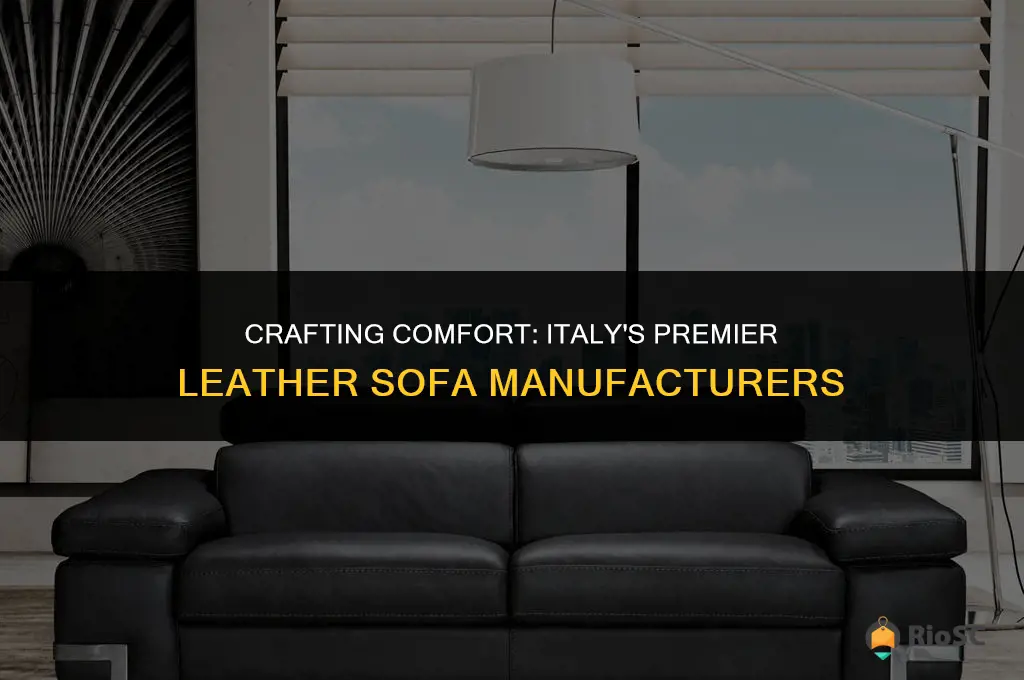 best leather sofa manufacturers in italy