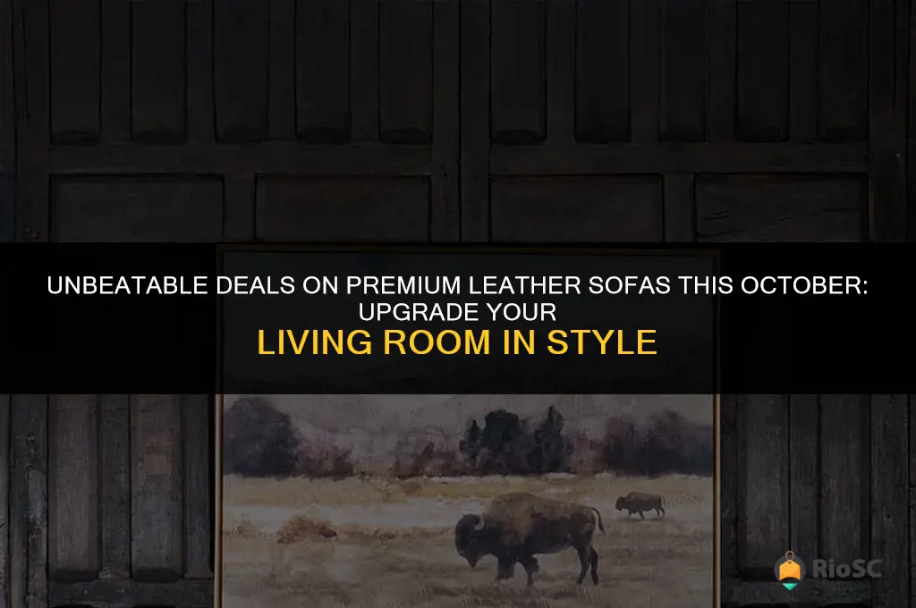 best leather sofa on sale october