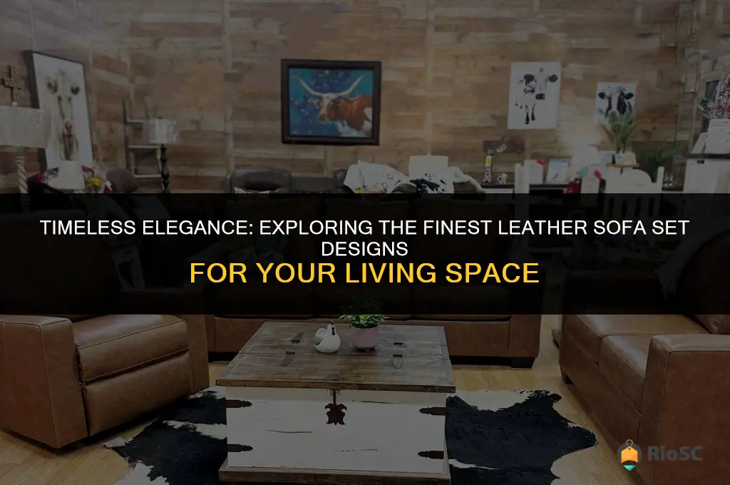 best leather sofa set designs