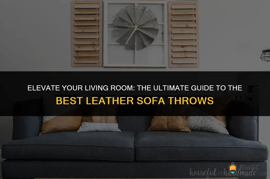 best leather sofa throws