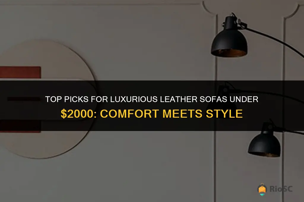 best leather sofa under 2000
