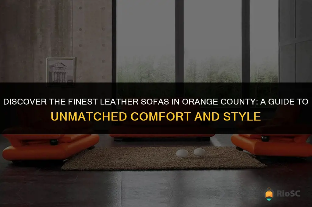 best leather sofas orange county