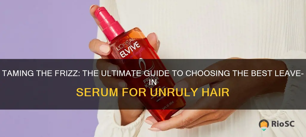 best leave in serum for frizzy hair