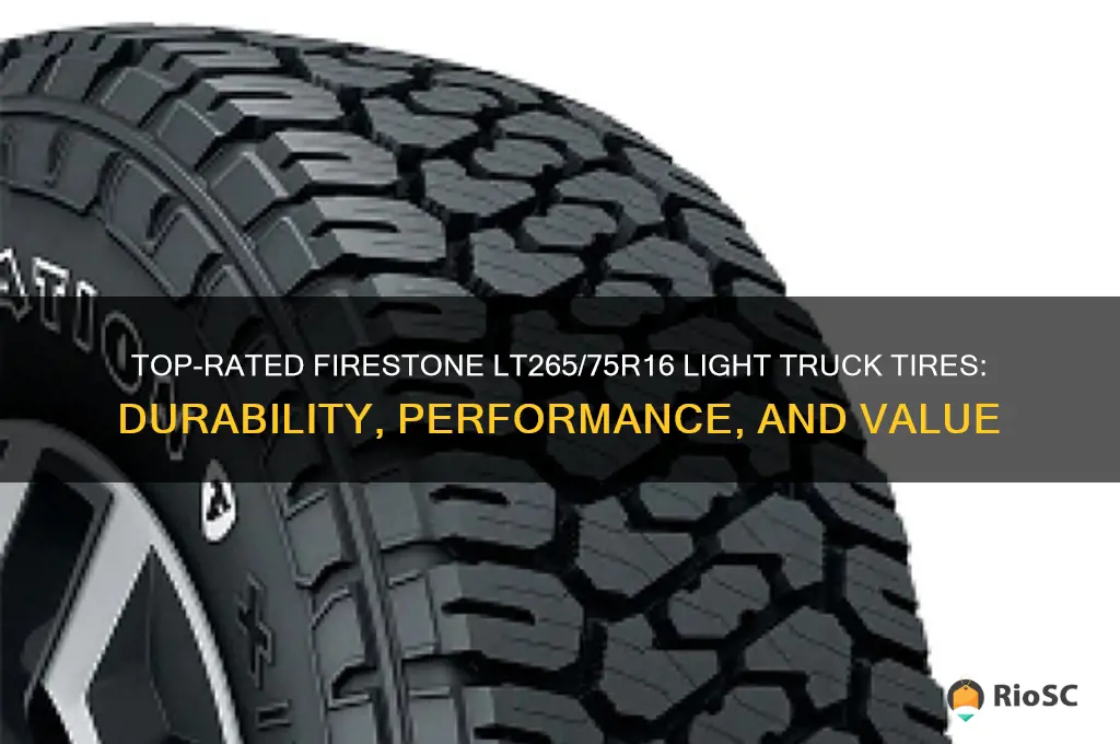 best light truck tires firestone lt265 75r16