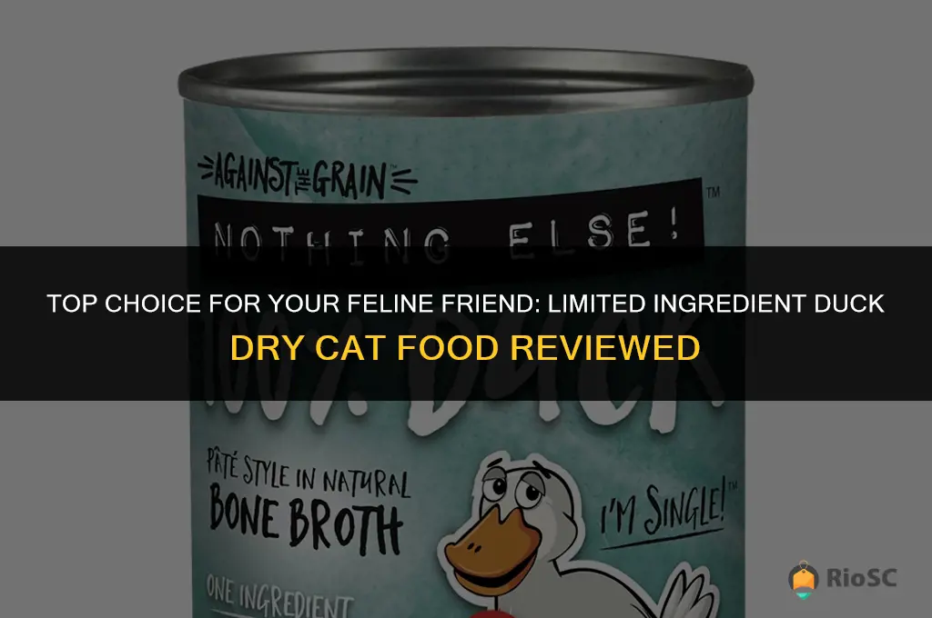best limited ingredient dry cat food duck