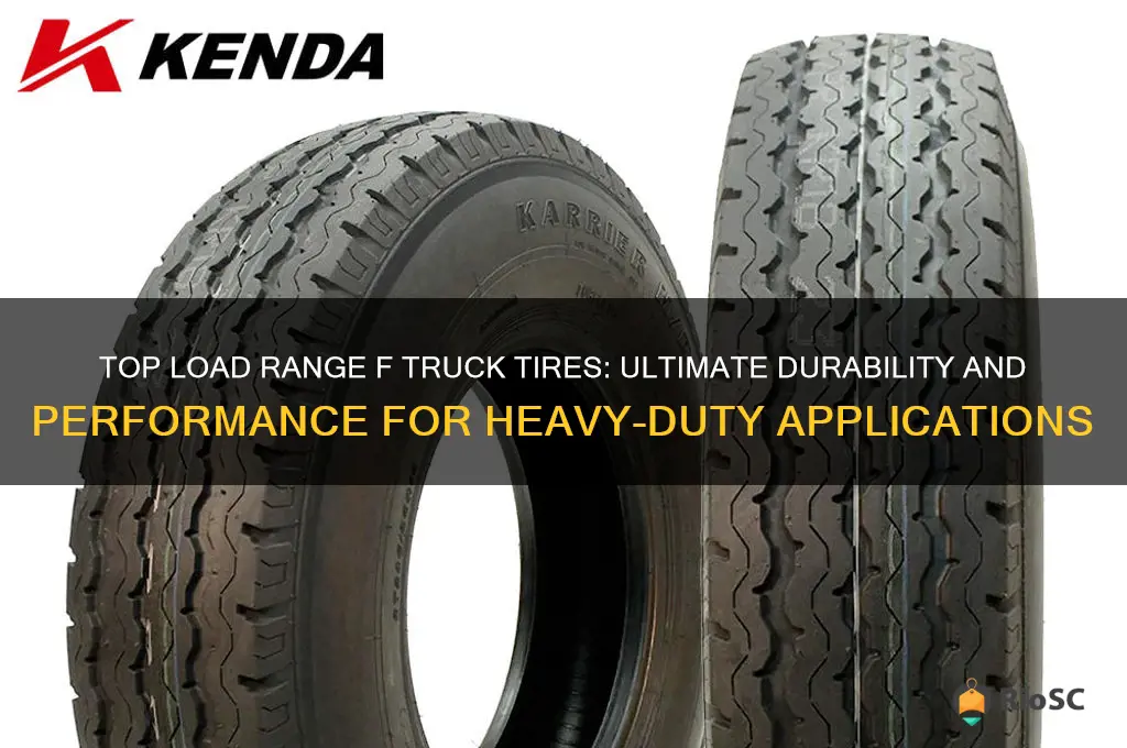 best load range f truck tires