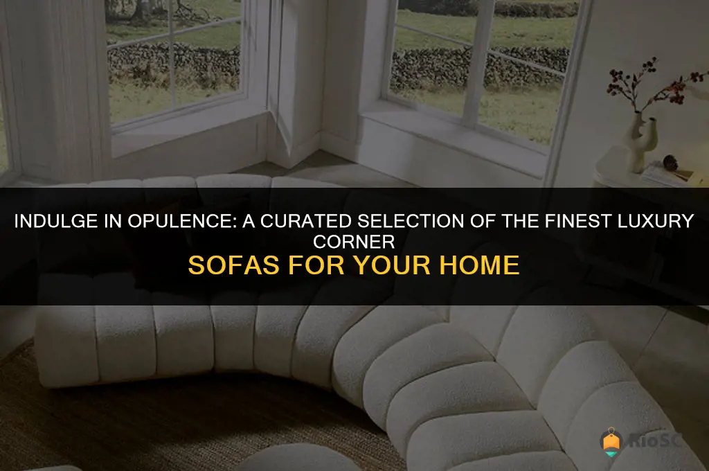 best luxury corner sofas
