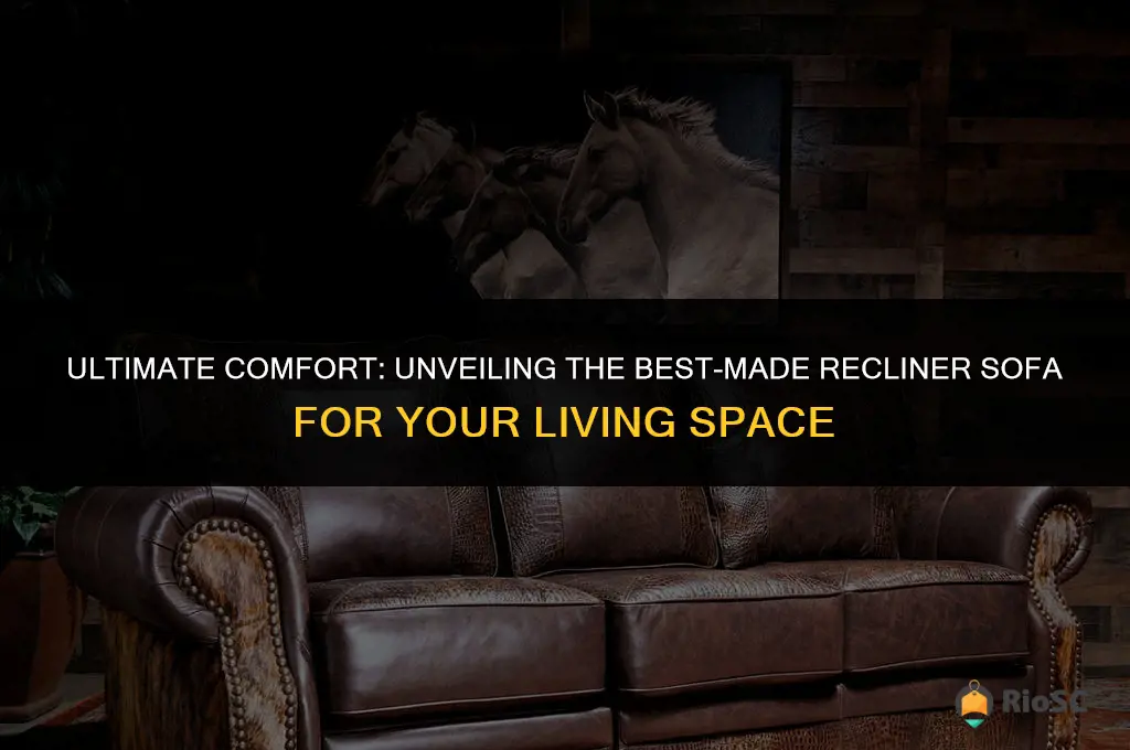 best made recliner sofa