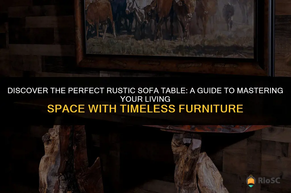 best master furniture rustic sofa table