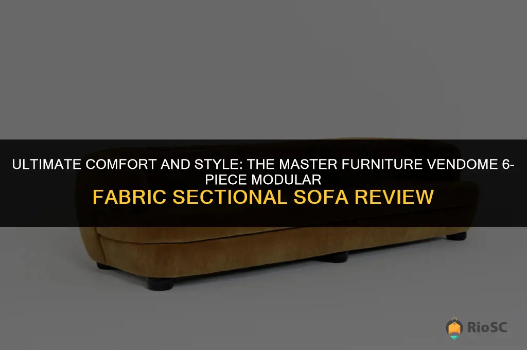 best master furniture vendome 6 piece modular fabric sectional sofa