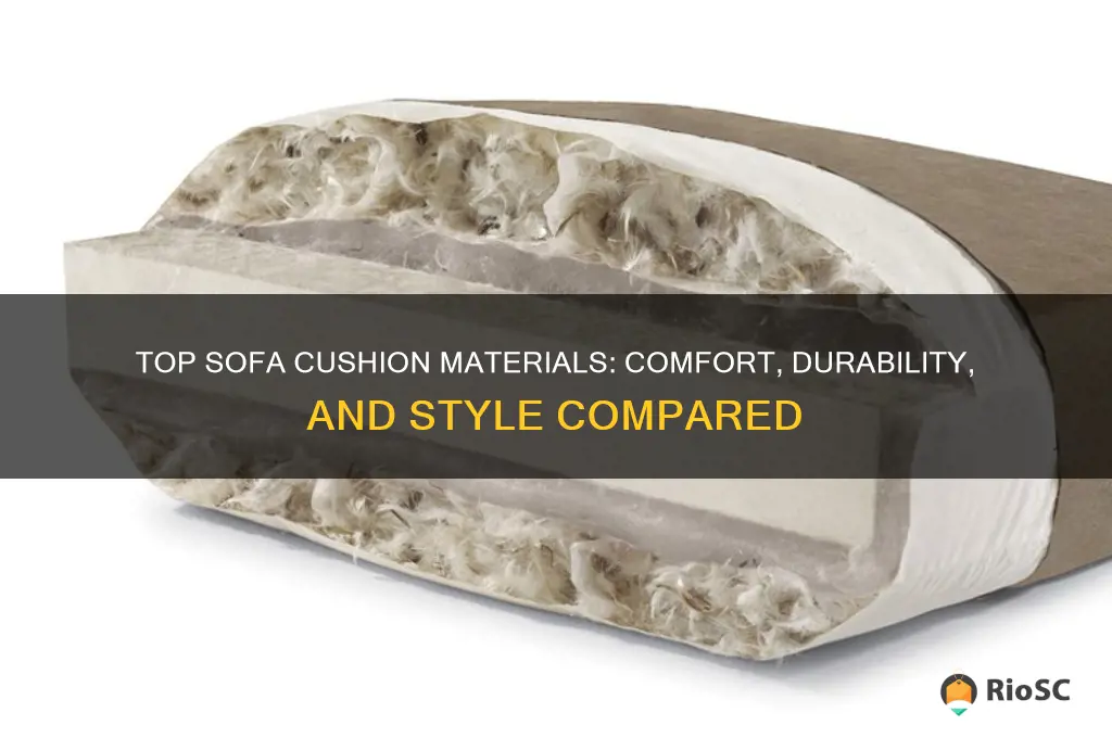 best material for sofa cushions