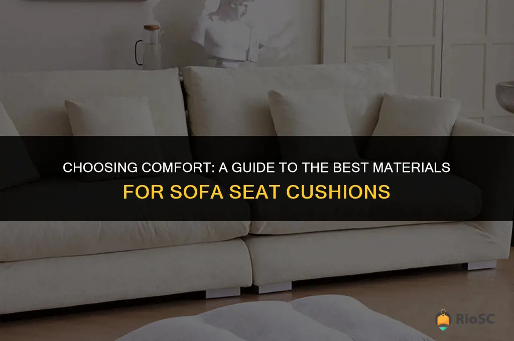 best material for sofa seat cushions
