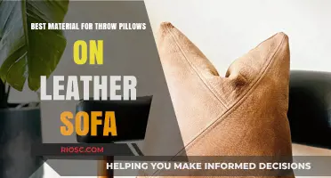 Choosing the Perfect Material for Throw Pillows on Leather Sofas: A Comprehensive Guide