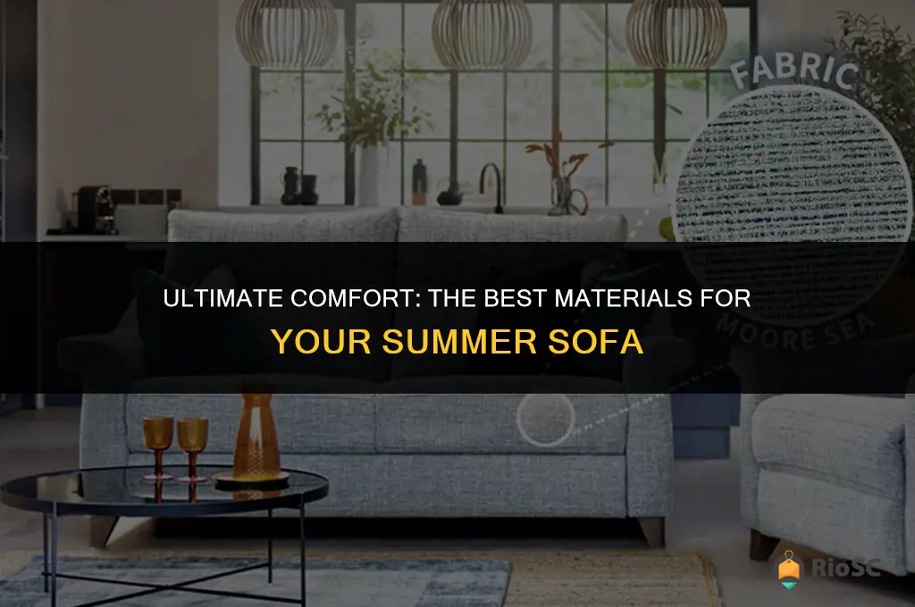 best material summer sofa