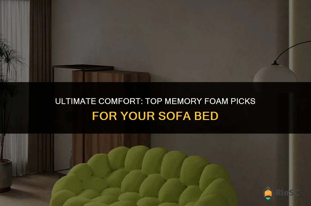 best memory foam for sofa bed