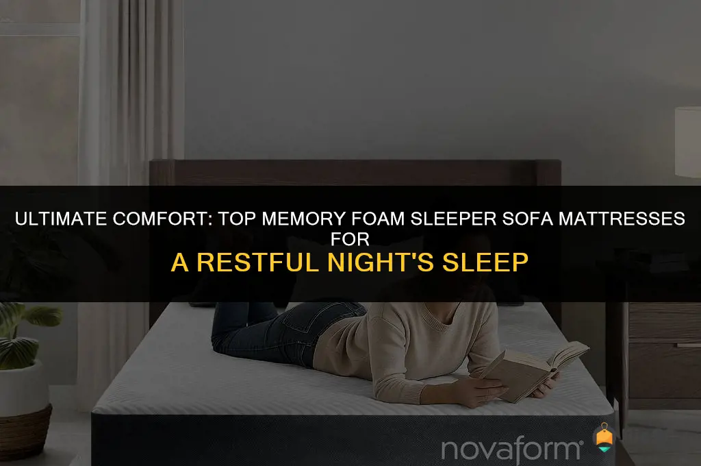 best memory foam sleeper sofa matress