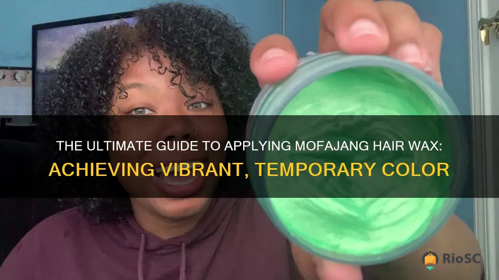 best method to apply mofajang hair wax