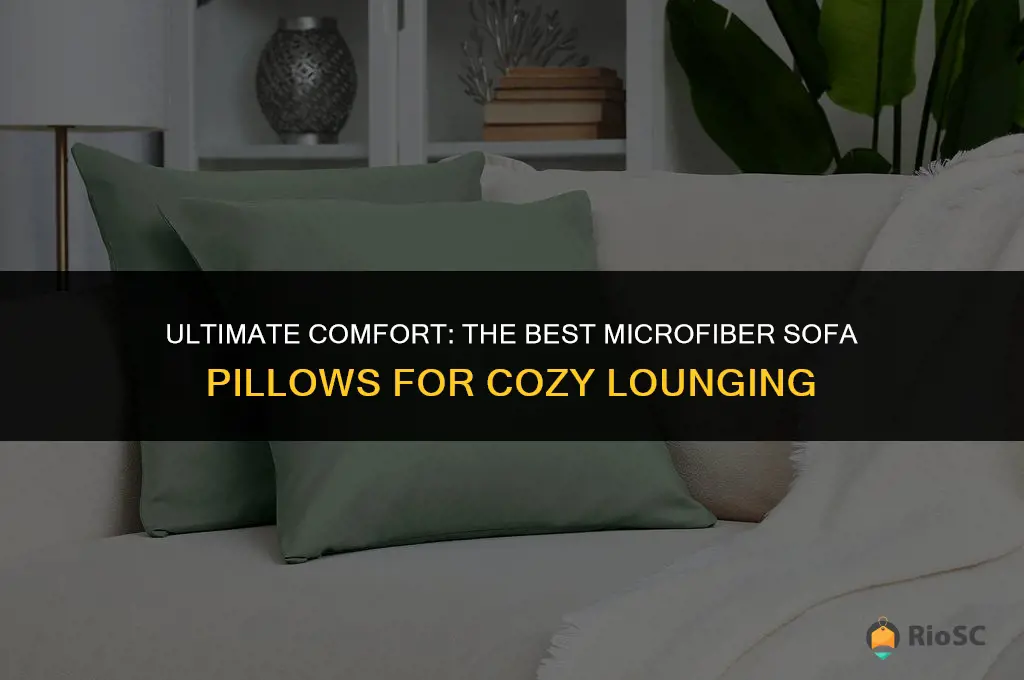best microfiber sofa pillows