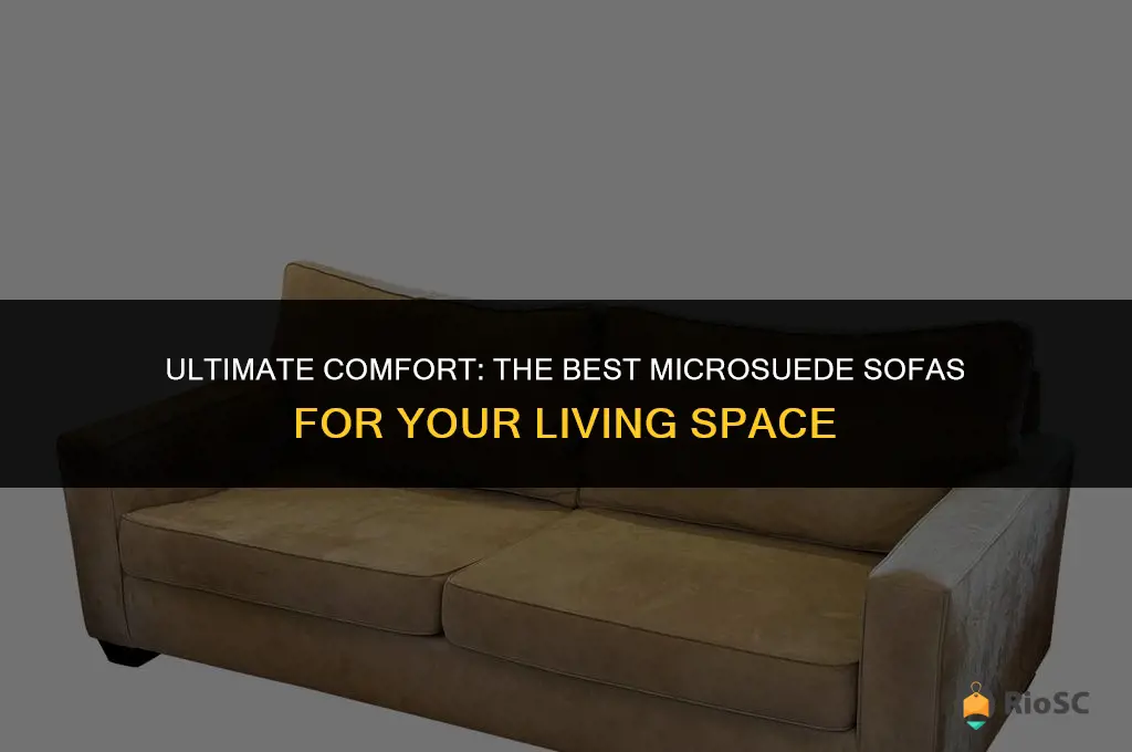 best microsuede sofa
