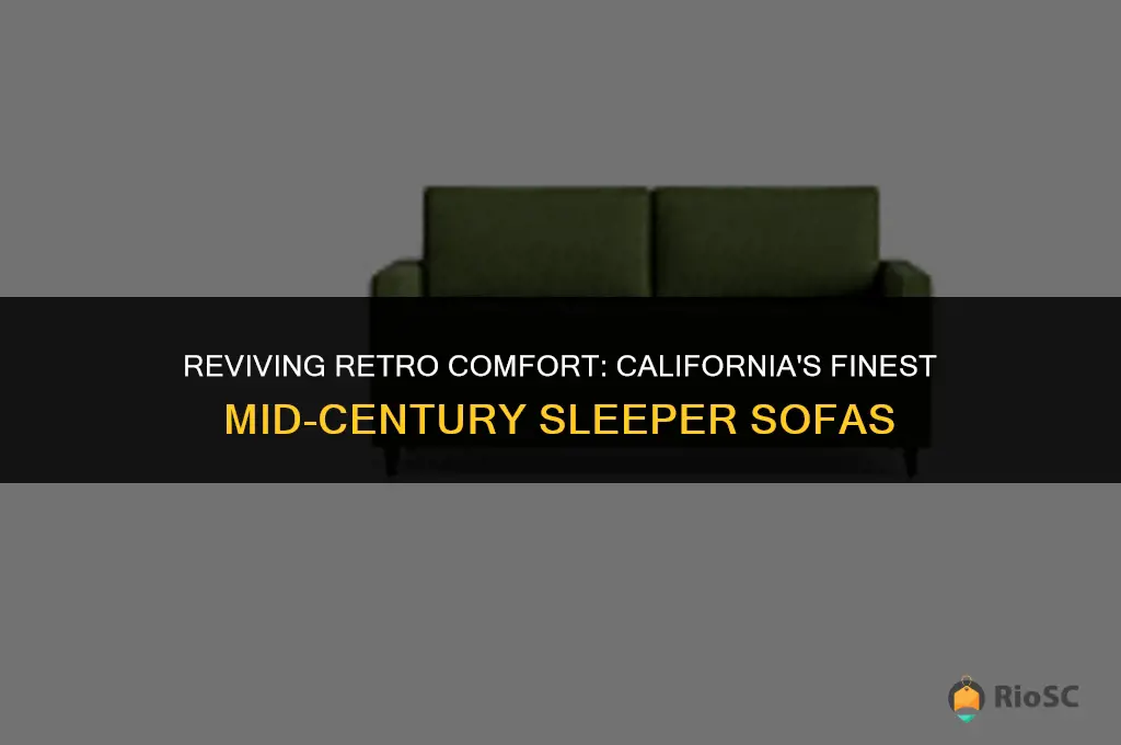 best mid century sleeper sofa california